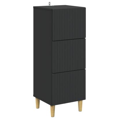 Dulap cu sertare Negru 33 x 34,5 x 90 cm Lemn prelucrat GartenMobel Dekor