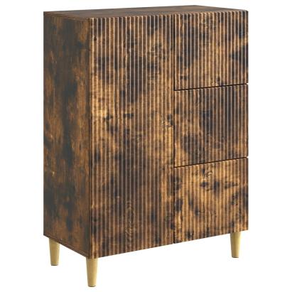 Bufet cu sertar Stejar fumuriu 66 x 34,5 x 90 cm Lemn prelucrat GartenMobel Dekor