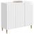 Bufet Alb foarte lucios 89 x 34,5 x 80 cm Lemn prelucrat GartenMobel Dekor