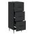 Dulap cu sertare Negru 33 x 34,5 x 89,5 cm Lemn prelucrat GartenMobel Dekor