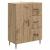 Bufet Stejar Artizanal 66 x 34,5 x 89,5 cm Lemn prelucrat GartenMobel Dekor