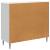 Bufet Alb foarte lucios 89 x 34,5 x 80 cm Lemn prelucrat GartenMobel Dekor