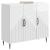 Bufet Alb foarte lucios 89 x 34,5 x 80 cm Lemn prelucrat GartenMobel Dekor