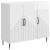 Bufet Alb foarte lucios 89 x 34,5 x 80 cm Lemn prelucrat GartenMobel Dekor