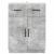 Bufet cu sertar Gri Beton 66 x 34,5 x 87 cm Lemn prelucrat GartenMobel Dekor