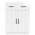 Bufet Alb foarte lucios 66 x 34,5 x 87 cm Lemn prelucrat GartenMobel Dekor