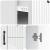 Bufet Alb foarte lucios 66 x 34,5 x 87 cm Lemn prelucrat GartenMobel Dekor