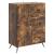 Bufet cu sertar Stejar fumuriu 66 x 34,5 x 90 cm Lemn prelucrat GartenMobel Dekor