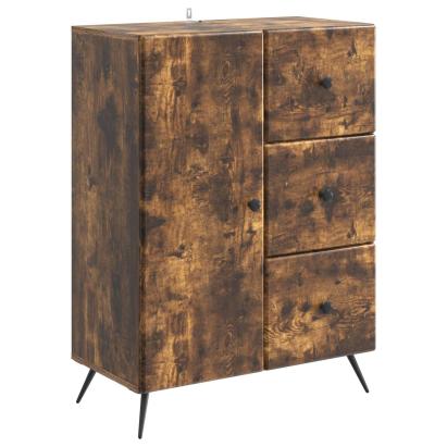 Bufet cu sertar Stejar fumuriu 66 x 34,5 x 90 cm Lemn prelucrat GartenMobel Dekor