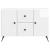 Bufet Alb foarte lucios 89 x 34,5 x 60 cm Lemn prelucrat GartenMobel Dekor
