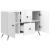 Bufet Alb foarte lucios 89 x 34,5 x 60 cm Lemn prelucrat GartenMobel Dekor