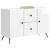 Bufet Alb foarte lucios 89 x 34,5 x 60 cm Lemn prelucrat GartenMobel Dekor