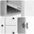 Bufet Alb foarte lucios 89 x 34,5 x 60 cm Lemn prelucrat GartenMobel Dekor