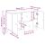 Bufet cu sertar Sonoma gri 89 x 34,5 x 60 cm Lemn prelucrat GartenMobel Dekor
