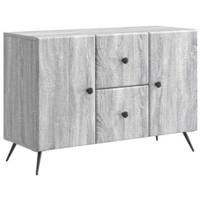 Bufet cu sertar Sonoma gri 89 x 34,5 x 60 cm Lemn prelucrat GartenMobel Dekor