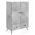 Bufet cu sertar Gri Beton 66 x 34,5 x 95 cm Lemn prelucrat GartenMobel Dekor