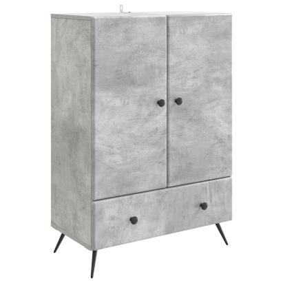 Bufet cu sertar Gri Beton 66 x 34,5 x 95 cm Lemn prelucrat GartenMobel Dekor