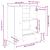 Bufet cu sertar Sonoma gri 66 x 34,5 x 95 cm Lemn prelucrat GartenMobel Dekor