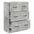 Dulap cu sertare Gri Beton 66 x 34,5 x 87 cm Lemn prelucrat GartenMobel Dekor