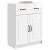 Bufet Alb foarte lucios 66 x 34,5 x 87 cm Lemn prelucrat GartenMobel Dekor