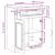 Bufet Alb foarte lucios 66 x 34,5 x 87 cm Lemn prelucrat GartenMobel Dekor