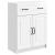 Bufet Alb foarte lucios 66 x 34,5 x 87 cm Lemn prelucrat GartenMobel Dekor