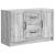 Bufet cu sertar Sonoma gri 89 x 34,5 x 57 cm Lemn prelucrat GartenMobel Dekor