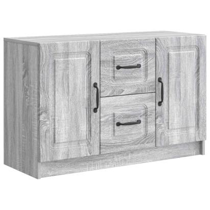 Bufet cu sertar Sonoma gri 89 x 34,5 x 57 cm Lemn prelucrat GartenMobel Dekor