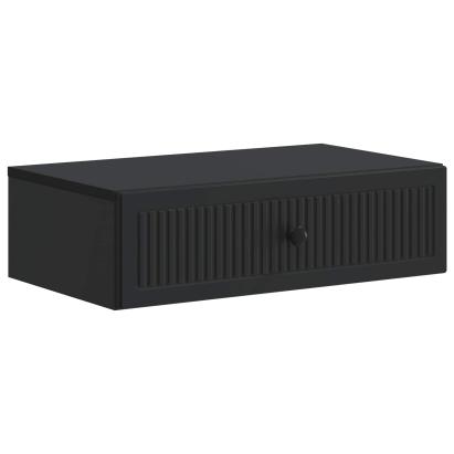 Masă laterală montată pe perete Negru 59 x 34,5 x 17 cm GartenMobel Dekor