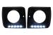 Carcasa faruri cu Lumini de zi dedicate LED DRL Mercedes G-class W463 (1989-2012) G65 Design Negru Performance AutoTuning