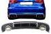 Difuzor Bara Spate cu Ornamente evacuare Audi A3 8V Hatchback Sportback (2012-2015) RS3 Design Performance AutoTuning