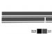 Set Stickere Gri Inchis MERCEDES CLA W117 C117 X117 (2013-2016) A-Class W176 (2012+) A45 Design Performance AutoTuning