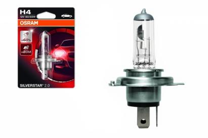 Bec Auto Halogen far Osram SILVERSTAR H4 12V 60/55W Performance AutoTuning