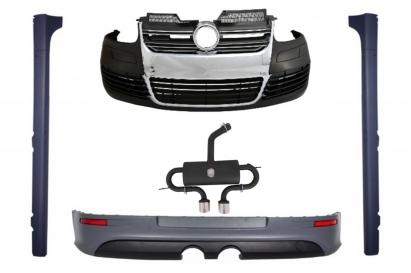 Body Kit VW Golf V Golf 5 (2003-2007) cu Praguri Laterale si Sistem De Evacuare R32 Look Performance AutoTuning