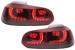 Stopuri Full LED VW Golf 6 VI (2008-2013) R20 Design Rosu Fumuriu cu Semnal Dinamic Performance AutoTuning