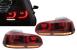 Stopuri Full LED VW Golf 6 VI (2008-2013) R20 Design Rosu Fumuriu cu Semnal Dinamic Performance AutoTuning