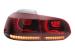 Stopuri Full LED VW Golf 6 VI (2008-2013) R20 Design Rosu Fumuriu cu Semnal Dinamic Performance AutoTuning