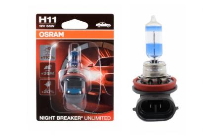 Bec Auto Halogen Osram Night Breaker Unllimited H11 12V/55W Performance AutoTuning