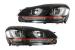 Grila Centrala VW Golf 6 VI (2008-2012) Golf 7 U Design cu Red Strip GTI LED dinamic cu Stopuri R20 si Faruri LED Performance AutoTuning