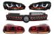 Grila Centrala VW Golf 6 VI (2008-2012) Golf 7 U Design cu Red Strip GTI LED dinamic cu Stopuri R20 si Faruri LED Performance AutoTuning