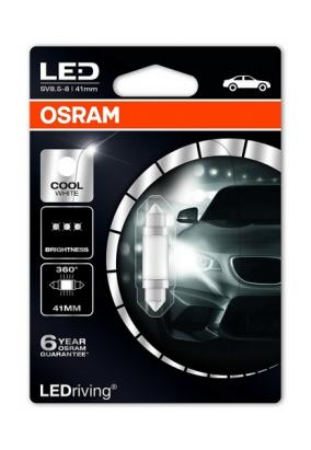 Bec OSRAM lumina calda, iluminare habitaclu centru, fata, spate 41mm (6411 Form) 4000K (M1) Performance AutoTuning