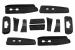 Bare Verticale Toyota Land Cruiser Prado J150 (2009+) Negru Mat Performance AutoTuning