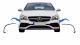 Ornamente bara fata flapsuri Mercedes CLA W117 C117 X117 (2016-2018) CLA45 Design Negru Lucios Performance AutoTuning