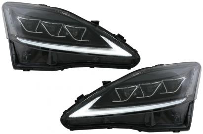 Faruri Full LED Semnal Dinamic LEXUS XE20 (2006-2013) Negru Performance AutoTuning