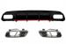 Difuzor Bara Spate cu Ornamente Crom MERCEDES W176 A-Class (2012-2018) A45 Facelift Design Performance AutoTuning
