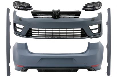 Pachet Exterior cu Faruri LED Semnal Dinamic VW Golf 7 VII (11/2012-07/2017) R Design Performance AutoTuning