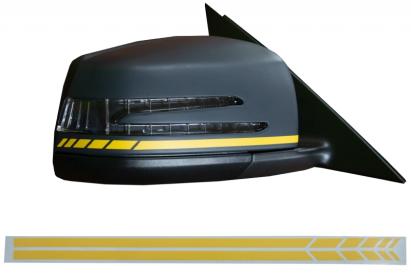 Stickere Oglinzi Laterale Galben Mat MERCEDES Coupe C238 A B C E S Class CLA GLA CLS GLK W246 W204 W176 W117 W212 W207 W218 X156 X204 W221 Performance AutoTuning