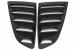 Ornamente Geamuri Laterale Spate si Ornament Geam Spate Luneta compatibile cu FORD Mustang Sixth Generation (2015-2019) Negru Performance AutoTuning