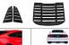 Ornamente Geamuri Laterale Spate si Ornament Geam Spate Luneta compatibile cu FORD Mustang Sixth Generation (2015-2019) Negru Performance AutoTuning