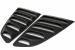 Ornamente Geamuri Laterale Spate si Ornament Geam Spate Luneta compatibile cu FORD Mustang Sixth Generation (2015-2019) Negru Performance AutoTuning